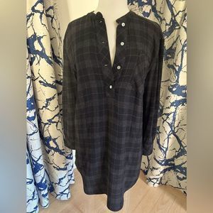 Ulla Johnson Plaid Shirt Dress, Size 2 = USA M